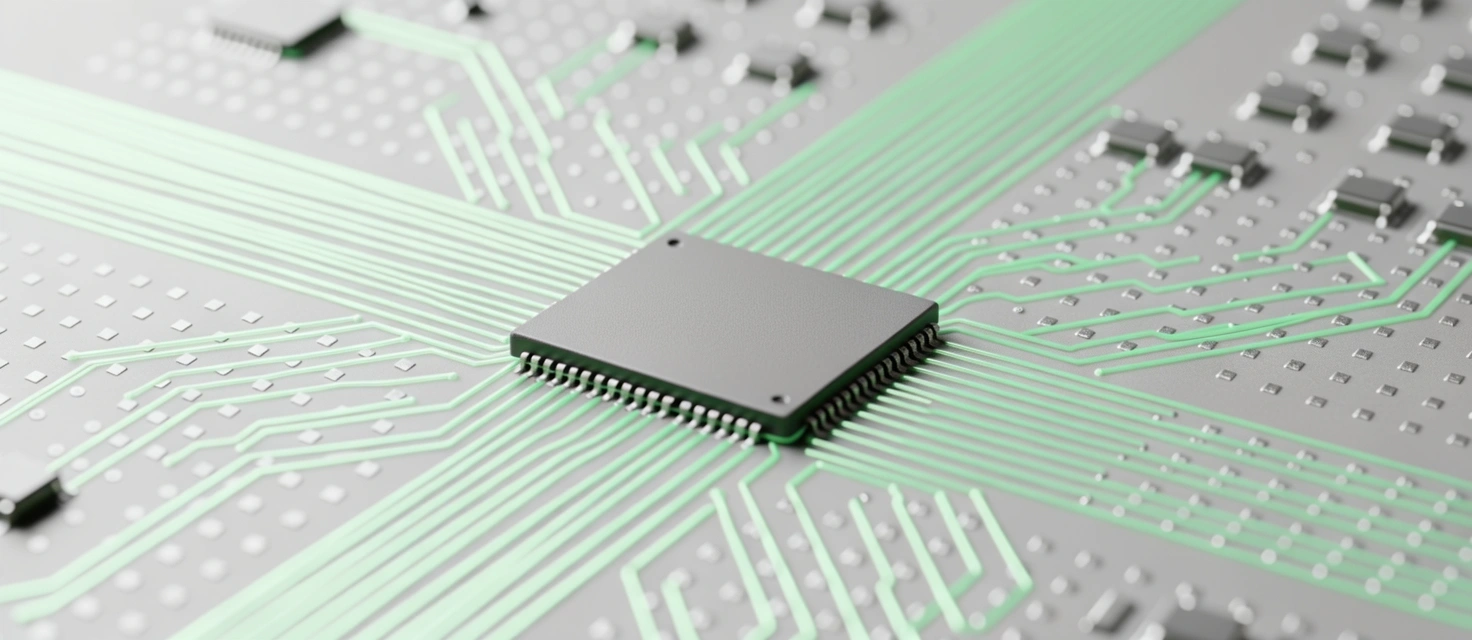 Technical hardware architecture representing data processing