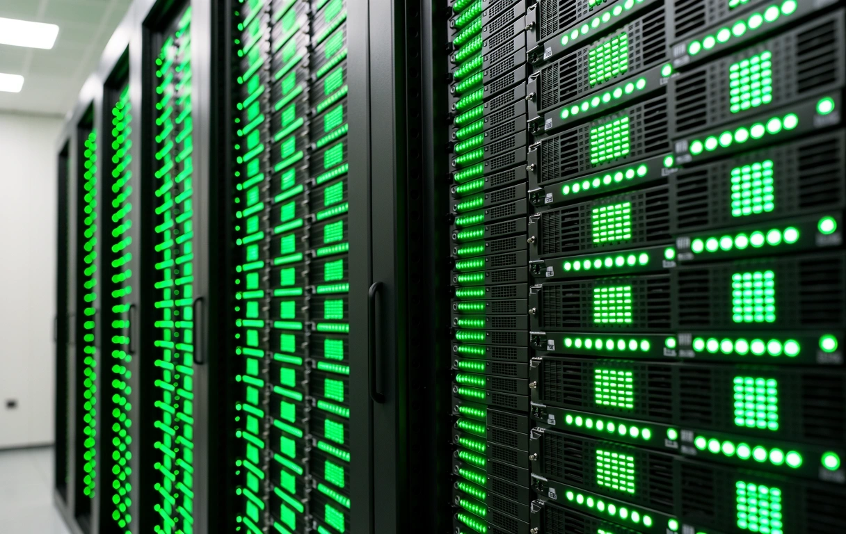 Server infrastructure powering digital twin simulations